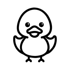 Duck cute icon