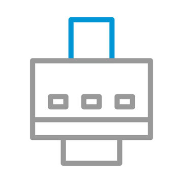 recommend clip art: Printer icon with outline style. Concept of printing, office, and technology.