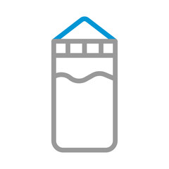Milk bottle icon. Concept of dairy, nutrition, and healthy lifestyle.
