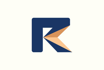 Letter R with Arrow Logo. Minimal Logotype Concept. Initial G related with Business, Branding, Company, Corporate, Technology, Logistic, Direction, Navigation, orientation, Growth, Delivery, Forward