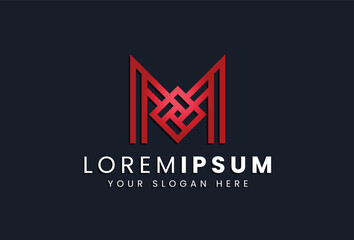 Letter M logo design concept. Luxury Vintage Ornament, Royal abstract Classic Decoration Logotype Concept for Beauty salon, spa, message, Boutique, Cosmetic, Jewelry,