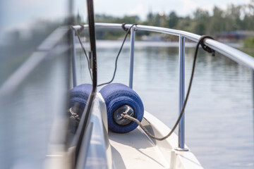 Fender on board the boat