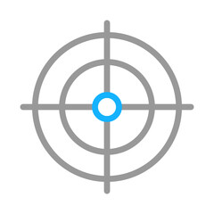 Target aim icon. Concept of goal, focus, and accuracy.