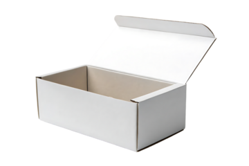 White Box Package Mock up with Transparent Background