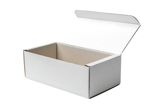 White Box Package Mock up with Transparent Background
