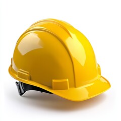 Yellow hard hat safety helmet isolated on white background. (3)