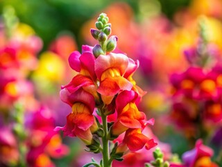 Snapdragon Flower Close-Up: Vibrant Antirrhinum majus Blossom in Bloom