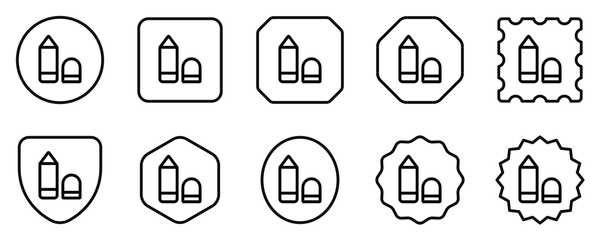 Editable lip liner vector icon. Cosmetics, makeup, skincare, beauty. Part of a big icon set family. Perfect for web and app interfaces, presentations, infographics, etc