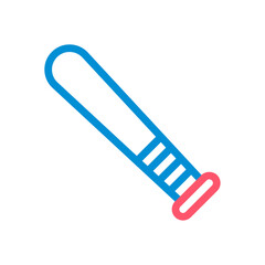 Fototapeta premium Baseball bat icon. Concept of sport, recreation, and competition.
