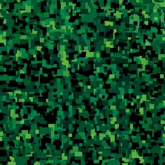 Fototapeta premium Digital camouflage background, army green, green, and black color, with a blend of natural colors used for camouflage