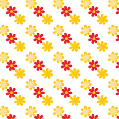 seamless pattern with flowers