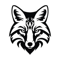 Obraz premium Fox icon silhouette vector illustration graphic.