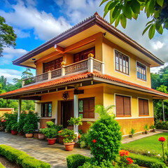 Fototapeta premium the building where the homestay is located