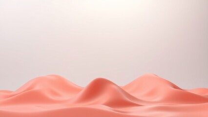 Obraz premium Abstract Coral Pink Wave