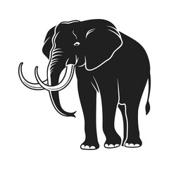 Obraz premium Elephant Silhouette design vector illustration 