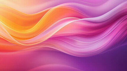 Obraz premium Smooth Gradient Abstract Background with Flowing Colors in Vibrant Shades of Pink and Orange