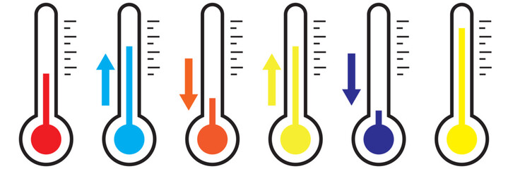 thermometer icon vector illustration. Flat design style