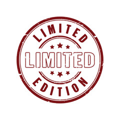 Limited edition stamp sticker logo vector design
