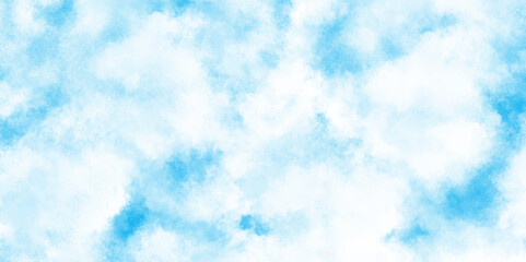 sky clouds for wallpaper backdrop background, shiny and clear painted light blue clouds watercolor background, The summer is colorful clearing day Good weather with natural blue clouds.