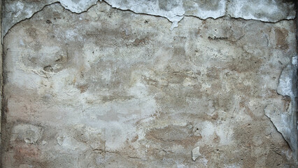 Texture of old concrete wall with plaster close-up