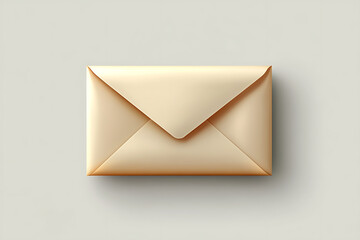 An insulated empty envelope in a minimalist style, featuring clean design, elegant simplicity, modern aesthetics, clear details, and cinematic lighting