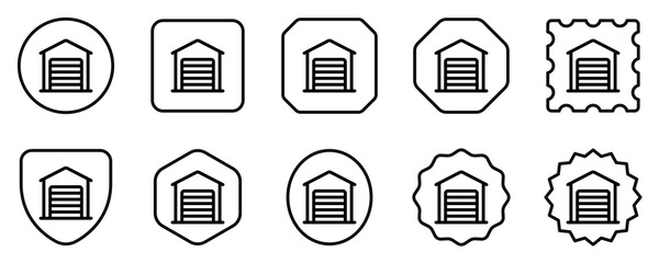 Editable garage, warehouse vector icon. Part of a big icon set family. Perfect for web and app interfaces, presentations, infographics, etc