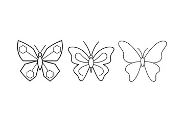 Set of Butterfly Vector icon design
