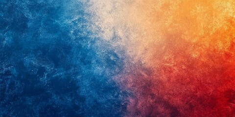 Abstract blue and orange textured background.