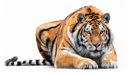 Obraz premium tiger on white background