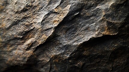 Dark Brown Rock Surface Texture Detail