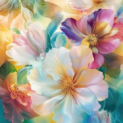 Fototapeta premium Blooming Beauty: Floral Art for the Spring and Summer Seasons