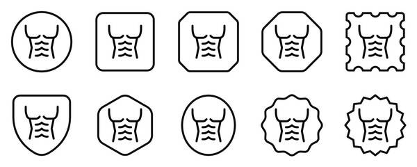 Editable muscular body vector icon. Part of a big icon set family. Perfect for web and app interfaces, presentations, infographics, etc
