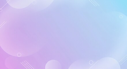 Abstract Pastel Gradient Background Soft Purple and Blue Hues with Geometric Shapes