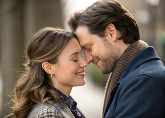 couple kissing romantic picture