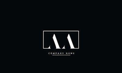 Obraz premium AA Abstract Letters Logo Monogram