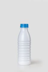 Bottle milk isolated on white background, Mockup, front view 500ml