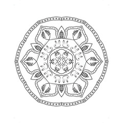 Mandala design isolated on white background 
