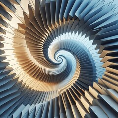 Geometric Abstract Spiral Staircases