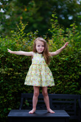 little child playing in the park