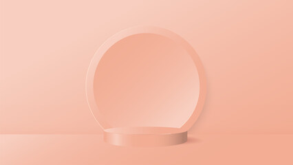 soft tones podium background design