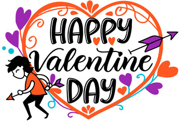 happy valentine day   design