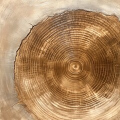 Fototapeta premium Close-up of tree stump with growth rings