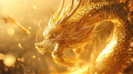 Golden dragon dance celebration luxurious venue spectacular performance vibrant atmosphere artistic viewpoint cultural tradition