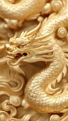 Golden dragons symbolizing prosperity chinese new year celebrations textures and details vibrant culture artistic close-up travel inspiration