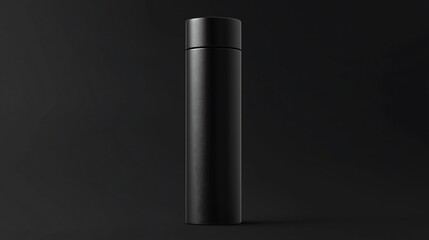 A sleek and modern cylindrical packaging tube with a matte surface and no label.