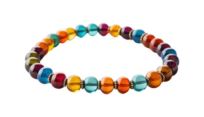 Obraz premium Colorful gemstone beaded bracelet.