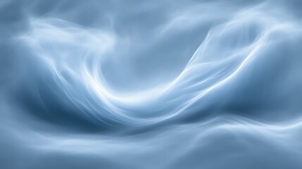 Abstract Blue Swirling Light Energy Waves