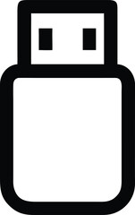 USB flash drive Icon vector illustration 