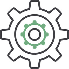 gear icon vector illustration on white background