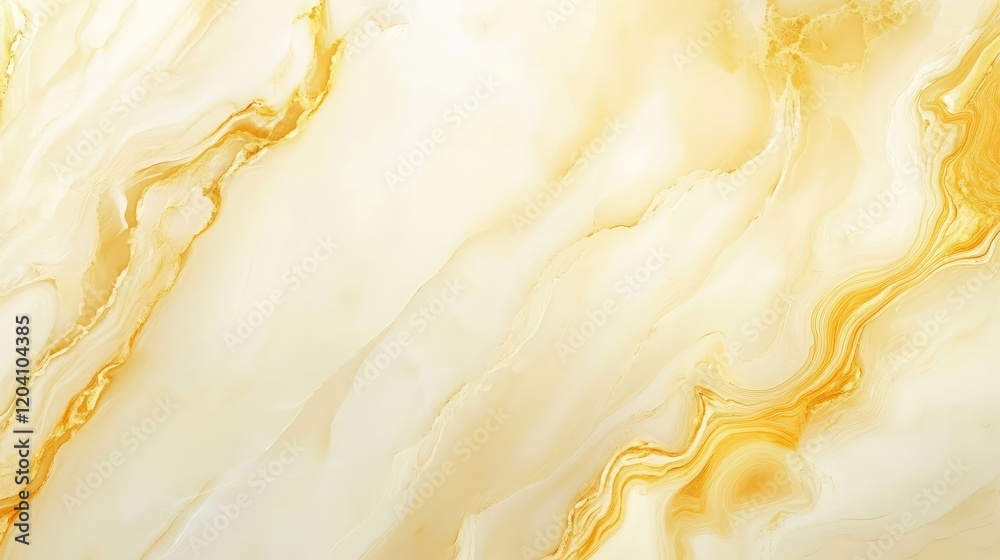 Aufkleber abstract light yellow marble texture with flowing patterns and gradients suitable for backgrounds an